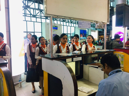 Global Wings-Nepal's No.1 International Airhostess Training Ground Staff/Handling Training